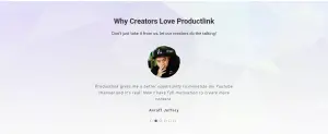 productlink.io website and user review