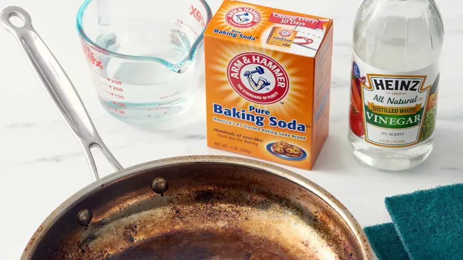 Burnt Pan/Pot Cleaning Tip #1: Baking Soda & Vinegar A