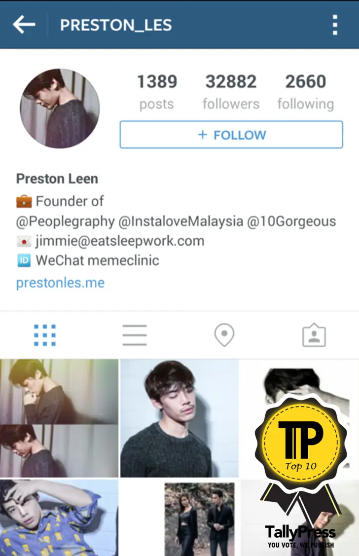 malaysian male instagramers