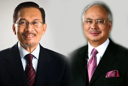 Hence, we have Dato’ Sri Najib Razak and Datuk Seri Anwar Ibrahim (before his title was revoked). Image Credit: Greenblacks
