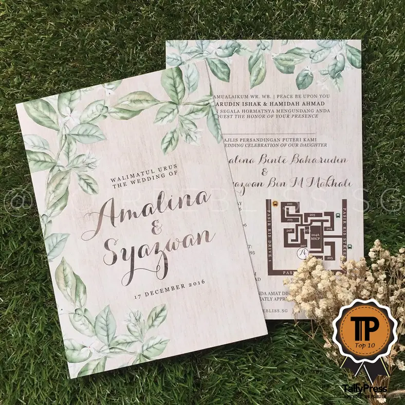 Top 10 Wedding Stationery Makers in Singapore Soireebliss.sg