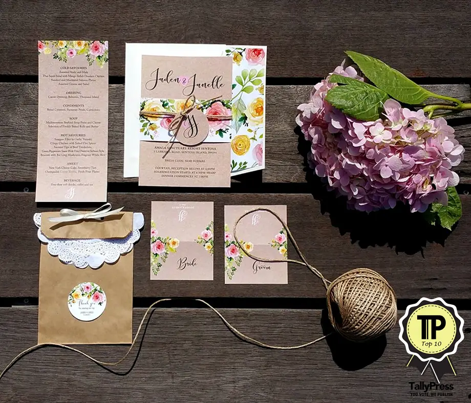 Top 10 Wedding Stationery Makers in Singapore The Card Room