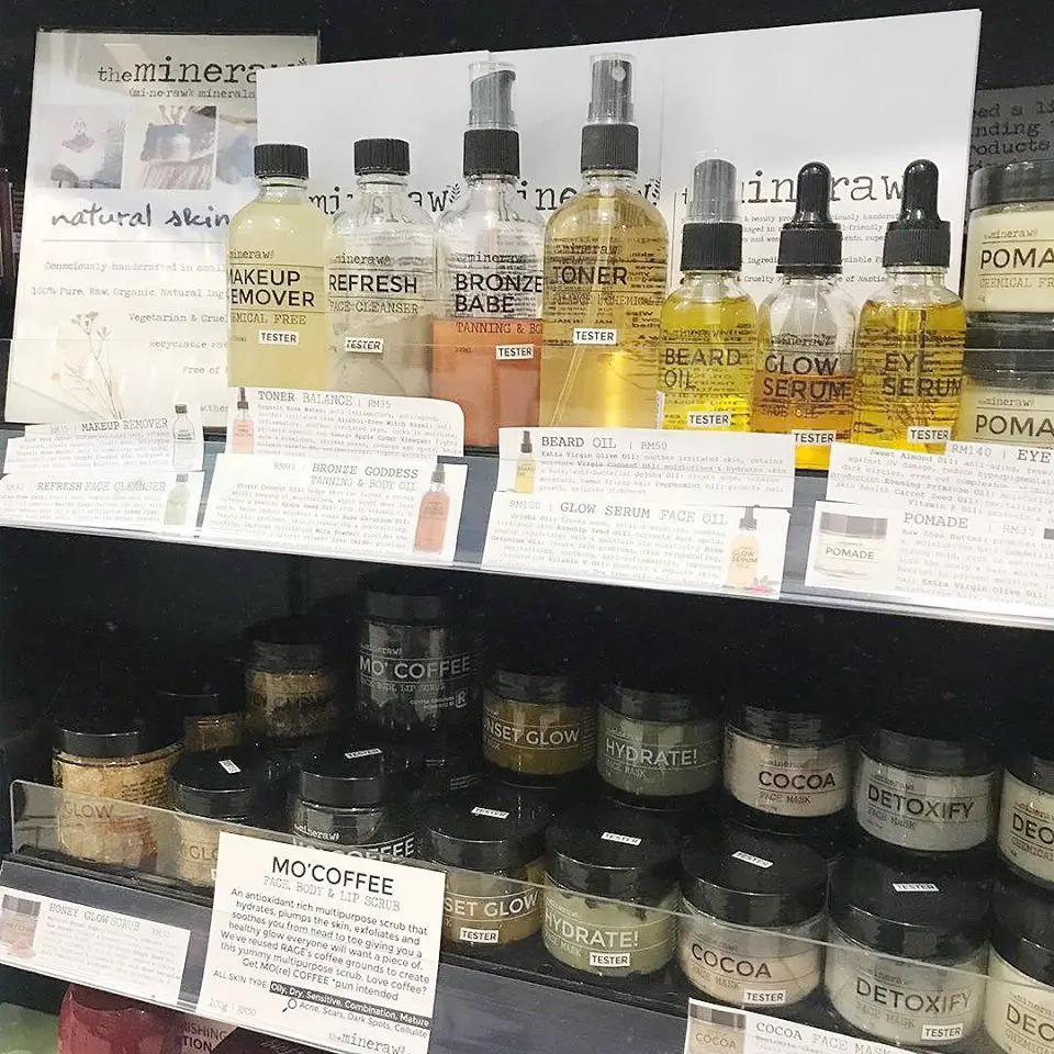 The Mineraw natural skincare and beauty products 