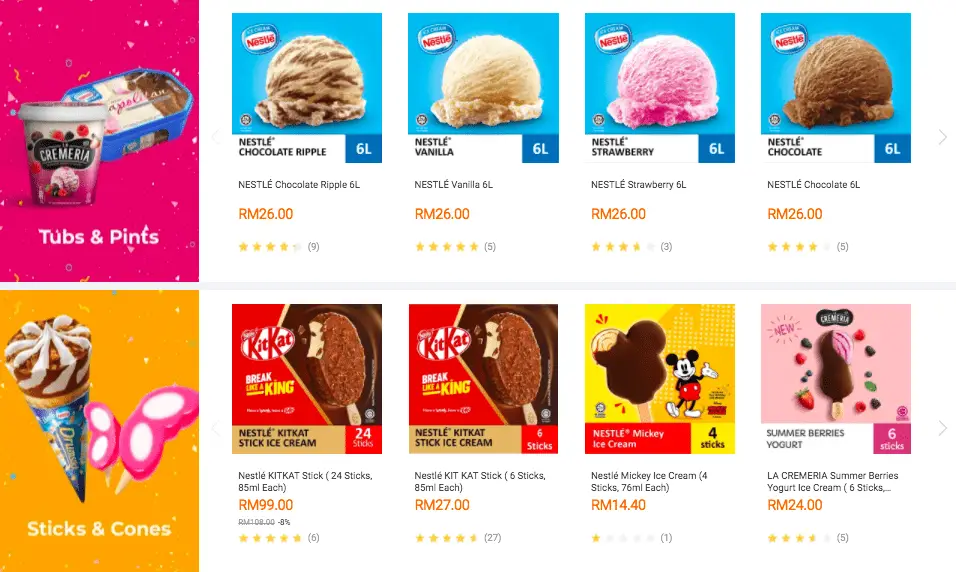 Nestle Ice Cream online