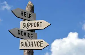 Signposts of help, support, advice and guidance