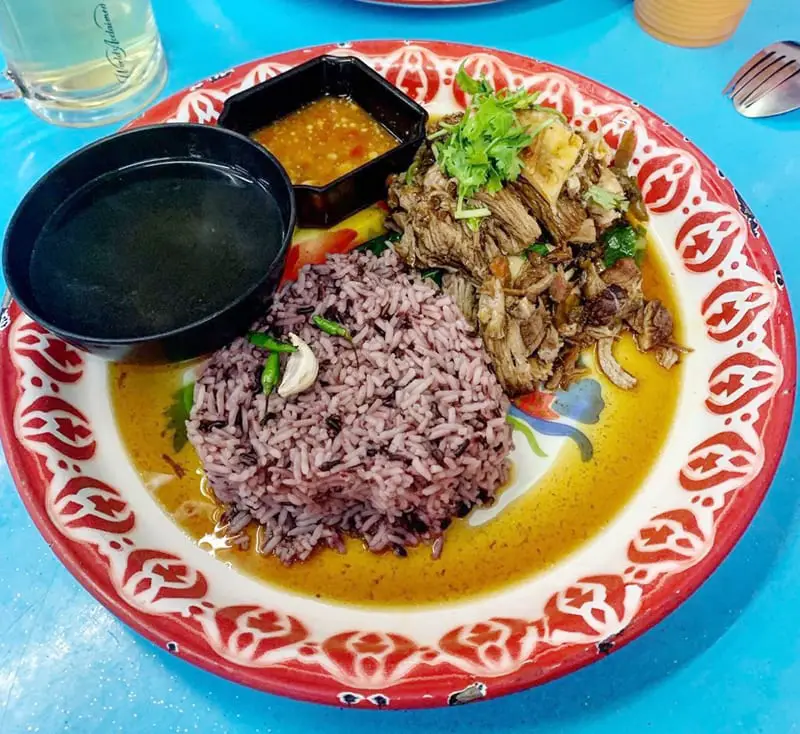 Braised Pork Leg Rice from Frame Thai