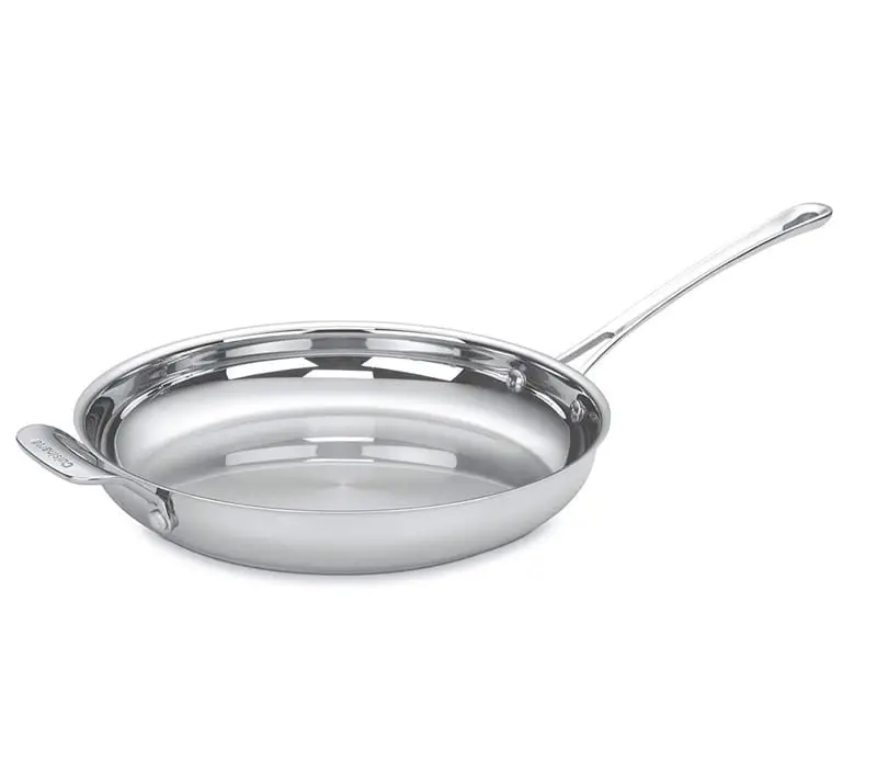 Cuisinart Contour Stainless 12" Skillet (Pan) with Helper Handle