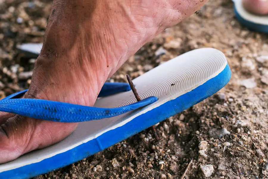 Reason To Skip Flip-Flops #4: They Can Be Easily Penetrable