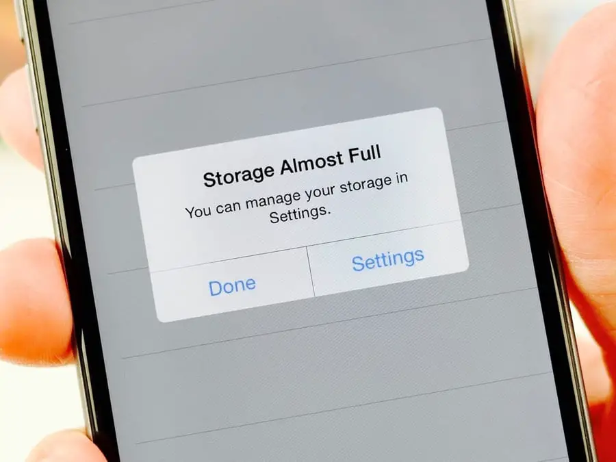 You Are Running Out Of Storage