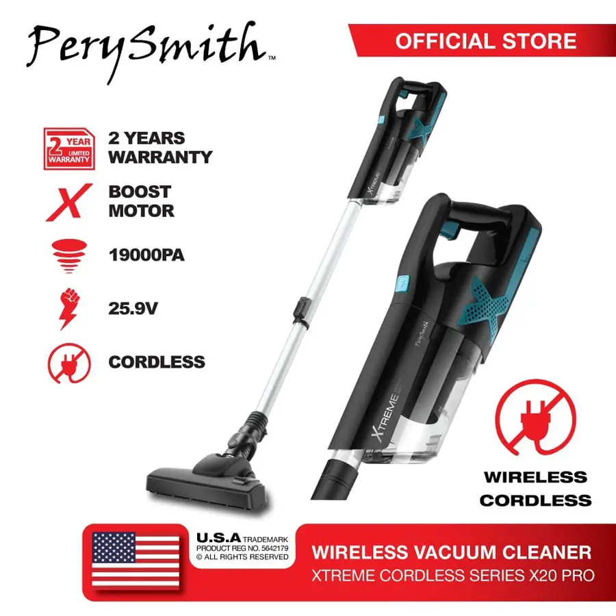 PerySmith Cordless Vacuum Cleaner Xtreme Series X20 PRO
