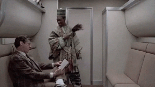 Eddie Murphy and his iconic "Merry New Year" line in "Trading Places" (1983)