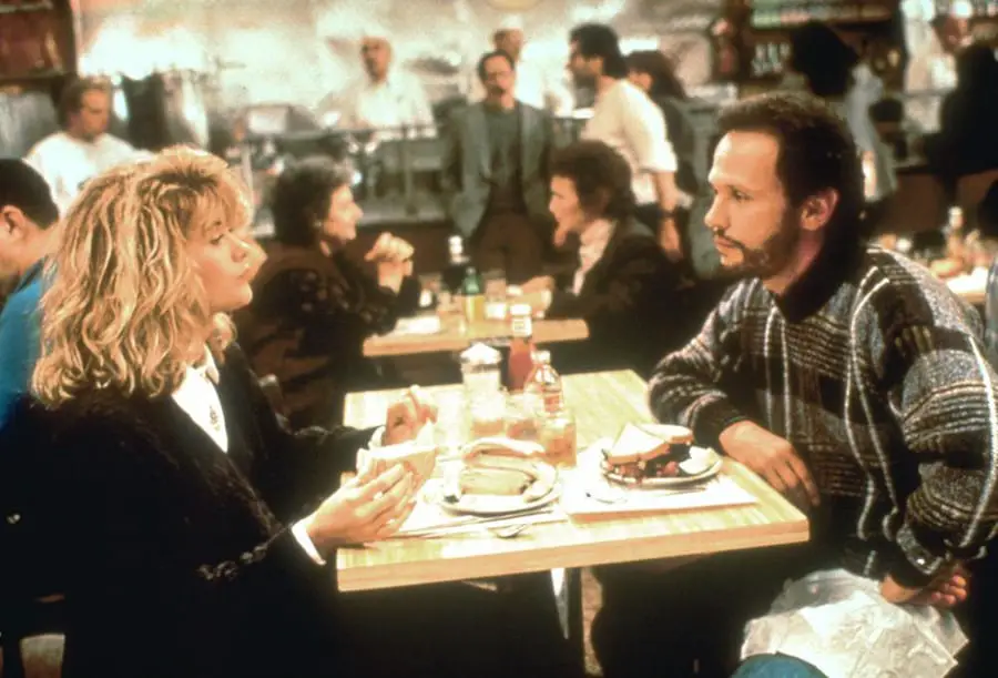 The iconic diner scene in "When Harry Met Sally..." (1989)
