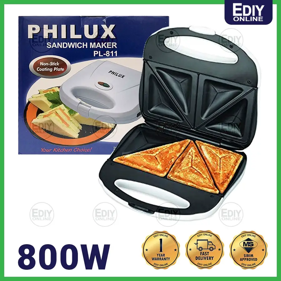 Shopee 4.4 Sale #3: Philux PL-811 Sandwich Maker/Bread Toaster