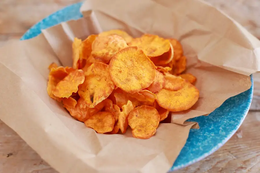 Healthy Late-Night Snack #1: Microwave Sweet Potato Chips