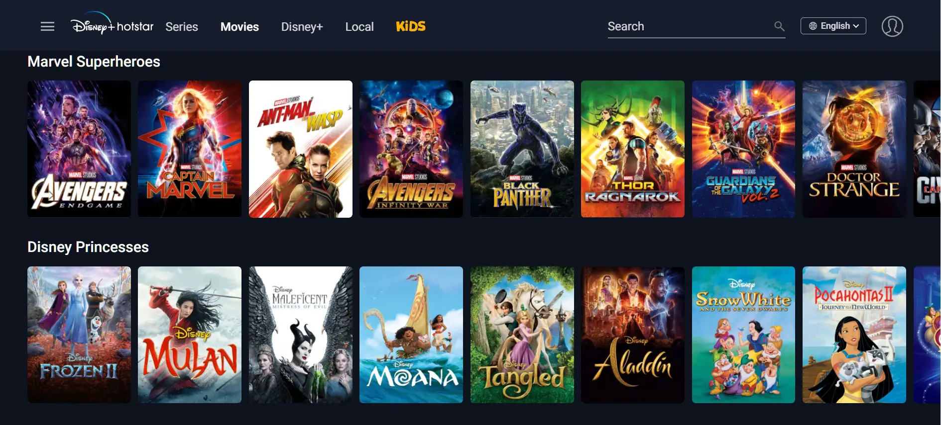 A wealth of contents available on Disney+ Hotstar Malaysia