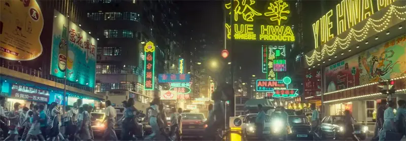 The meticulous recreation of the 80s Hong Kong streets in "Anita"