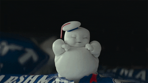 The cute but mischievous Mini Stay Puft Marshmallow Man in "Ghostbusters: Afterlife"