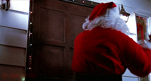 It's a crazy killer on a Santa suit in "Silent Night, Deadly Night"