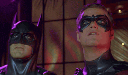 George Clooney and Chris O'Donnell in "Batman & Robin" (1997)