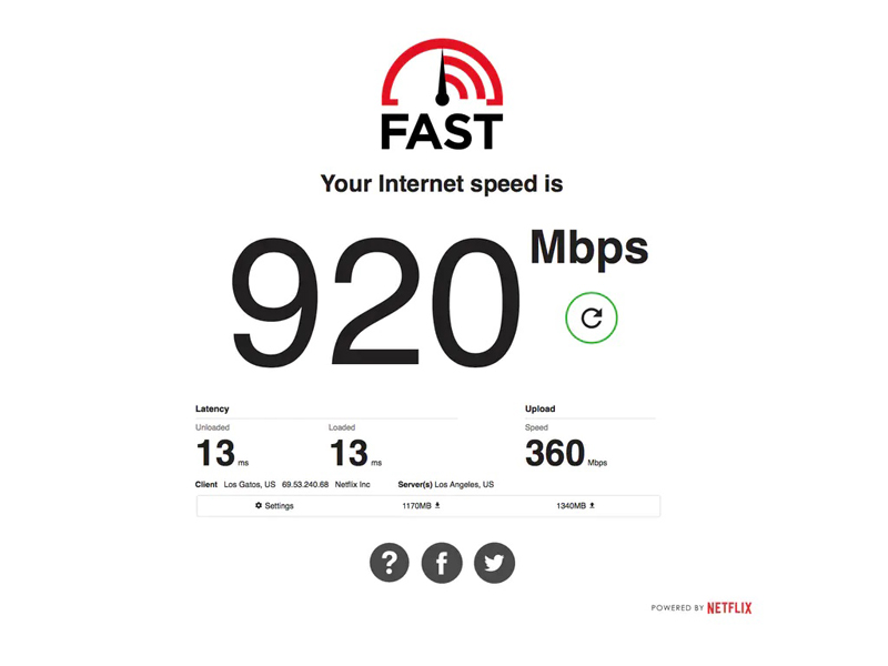 Free Internet Speed Tester: Fast.com