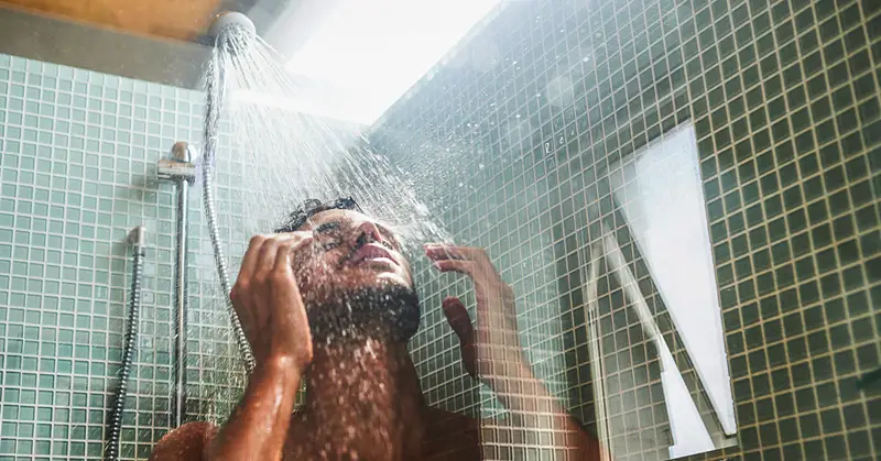 Take a warm, not hot shower after a massage