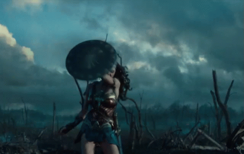 Gal Gadot as the title role in "Wonder Woman"