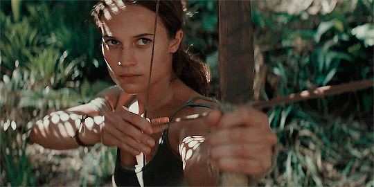 Alicia Vikander plays Lara Croft in "Tomb Raider" (2018)