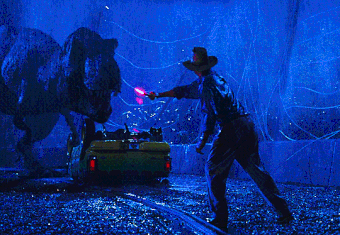 The famous flare sequence in "Jurassic Park" (1993)